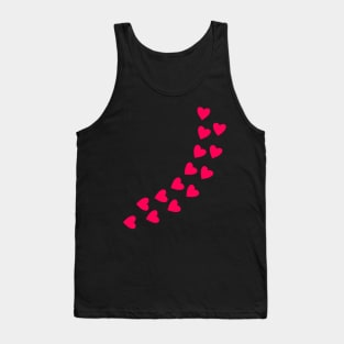 Heart Hearts love couple relationship pink Tank Top